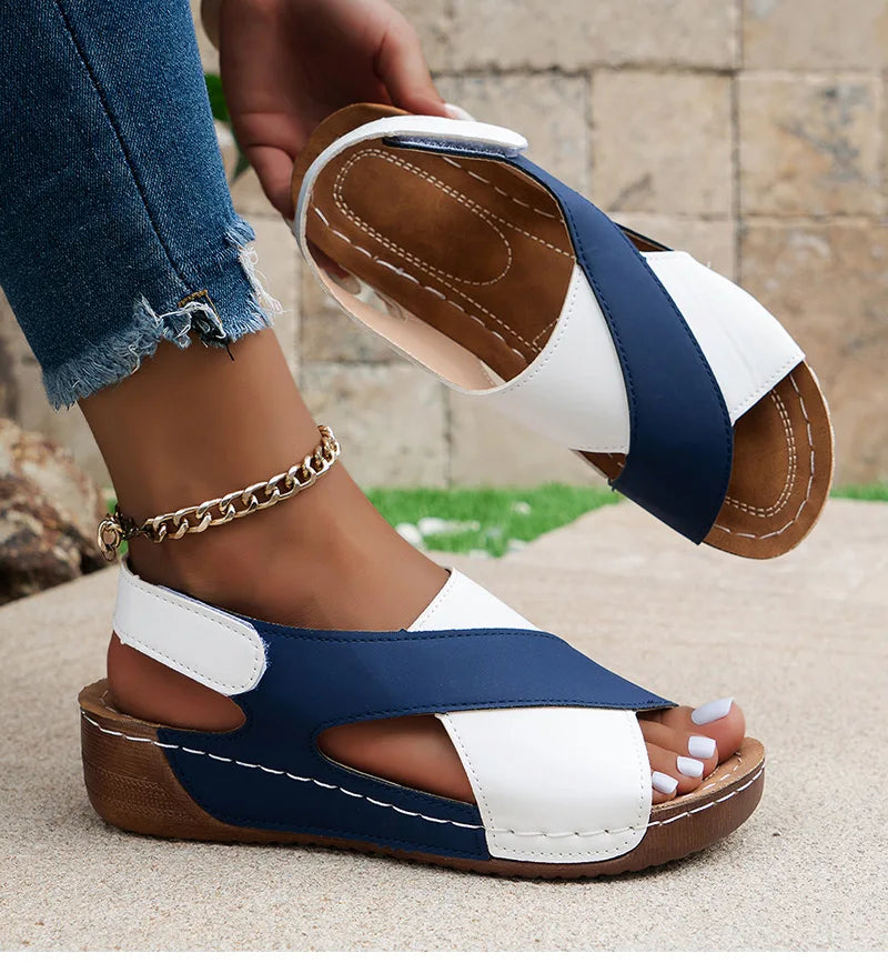Sandalias de tacón suave