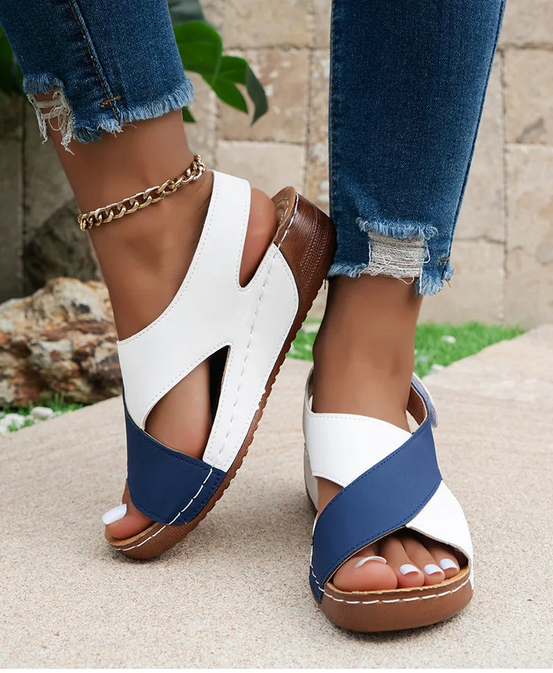 Sandalias de tacón suave