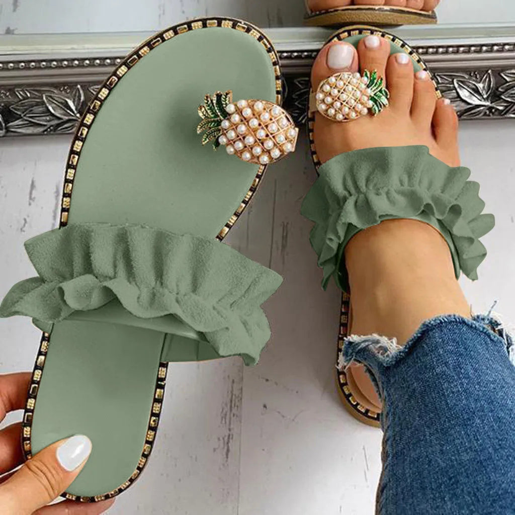 Zapatilla piña perla