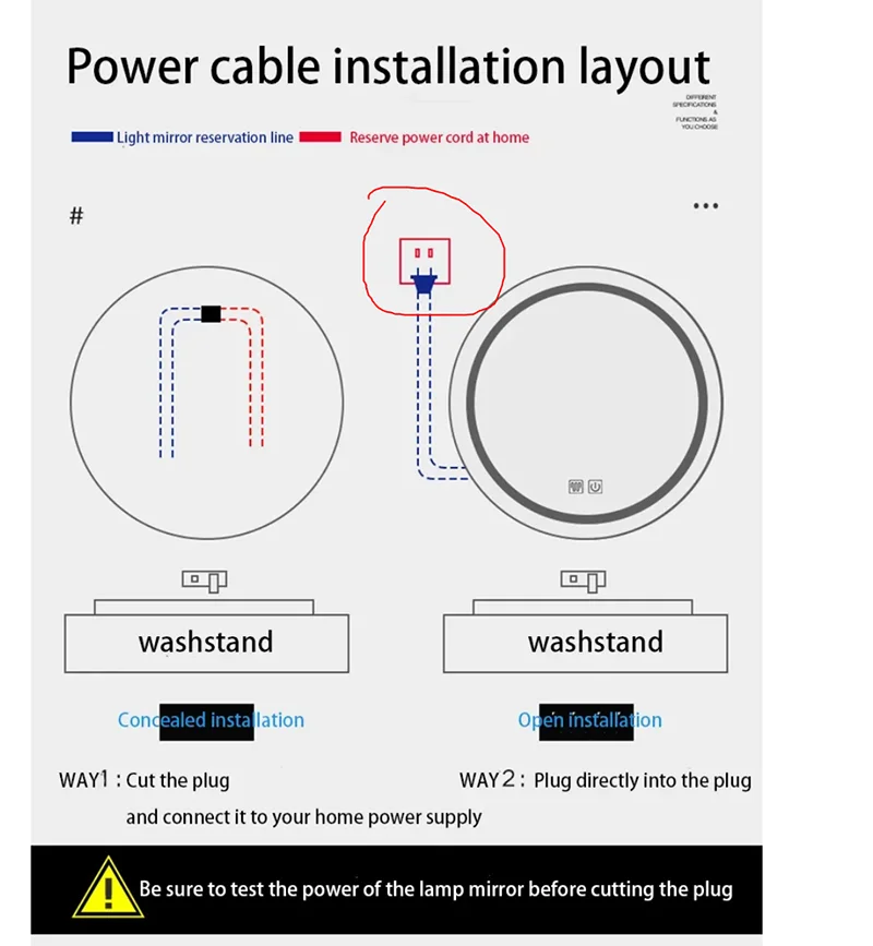 Espejo inteligente con pantalla táctil