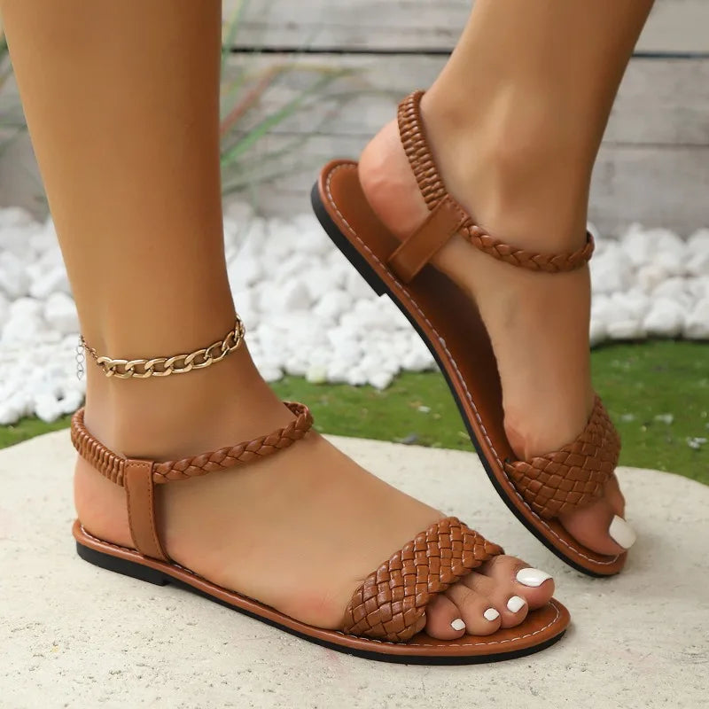 Sandalias con punta abierta