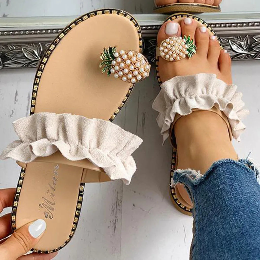 Zapatilla piña perla