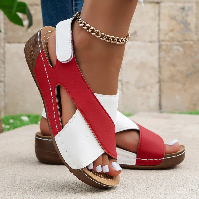 Sandalias de tacón suave