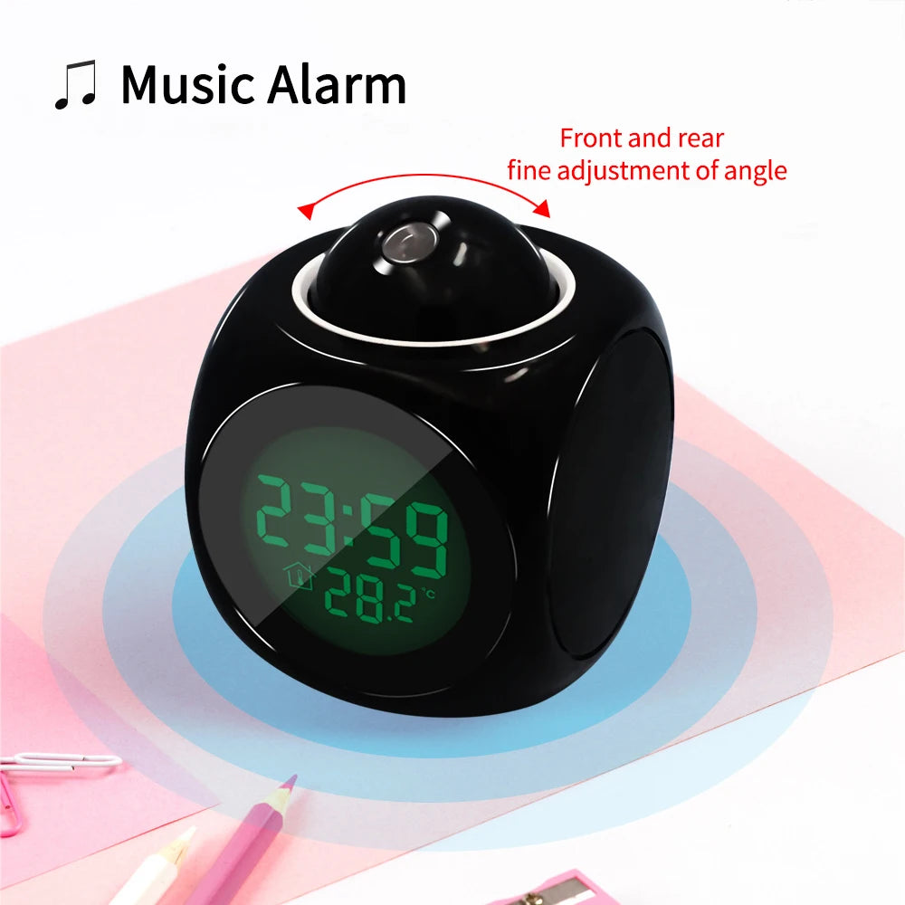 Reloj despertador de proyección